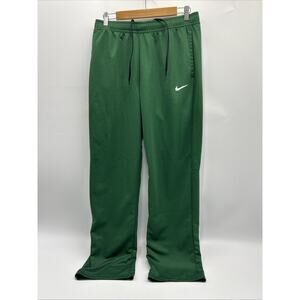 Nike Dri-FIT Green Athletic Track Pants Joggers Men's Size LARGE Pockets swoosh